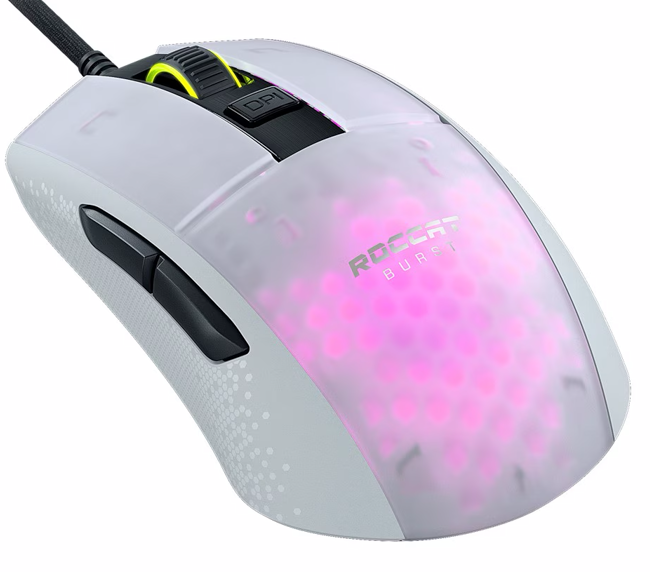 Burst Pre hernú myš, biela ROCCAT